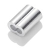 200PCS 1/16" Aluminum Crimping Loop Sleeves, Wire Rope Cable Ferrules