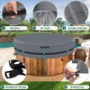 AKEfit Round Hot Tub Cover, 600D Polyester Waterproof for Hot