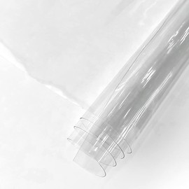 HYANG Transparent PVC Super Clear Holographic Vinyl Faux Leather Sheets 1 Roll 12''x47'' (30cmx120cm) for DIY Bows Earrings Bags DIY Crafts Making (HY-101)