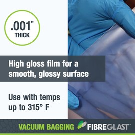 Fibre Glast Low Temp Release Film, 3 Yards – Elite Lab Vacuum Bagging Supplies, Degassing Chambers & Vac Purge Kits – Seal & Stabilize Composites Made of Carbon, Fiberglass, Epoxy, Resin– Made in USA