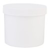 Consolidated Plastics Wide-Mouth Jar with Cap, 4 oz, White, 70