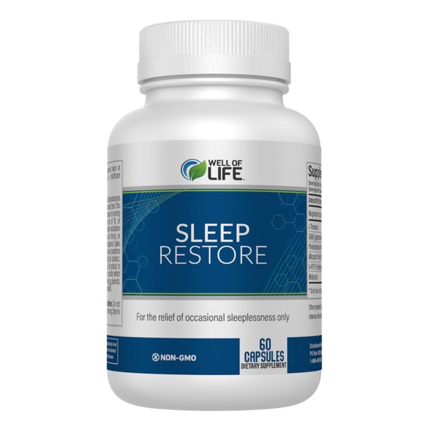 Sleep Restore - Tranquil Sleep Formula with L-Theanine, GABA, 5-HTP,
