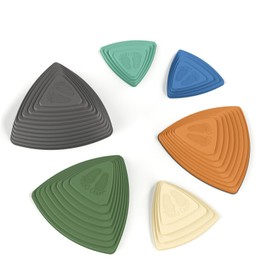 Stepping Stones for Kids, Set of 6 PCS for Balance with Non-Slip Bottom for Exercise Coordination and Stability, Sensory Stepping Stones for Toddlers 3-5