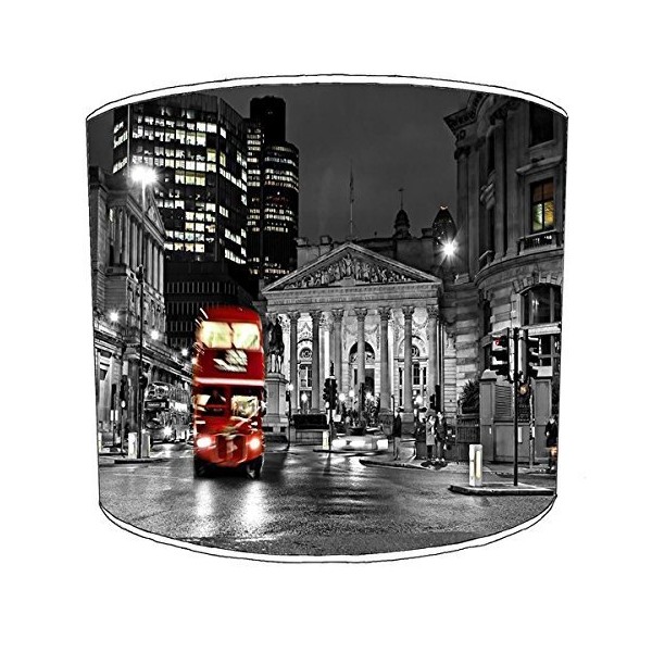 London Telephone Box Red Bus Big Ben Lampshade For A Ceiling Light In 3 Sizes - Free Personalisation
