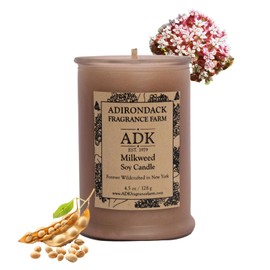ADK Milkweed Scented Candle, 4.5 Oz Natural Wax for Relaxation and Home Décor, Aromatherapy Candle Gift for Kitchen and Living Spaces Giving