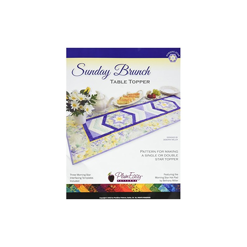 PlumEasy Patterns PEP-116 Sunday Brunch Table Topper Template