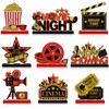 Blosssound 9 Pcs Movie Night Party Decorations Movie Theme Wooden