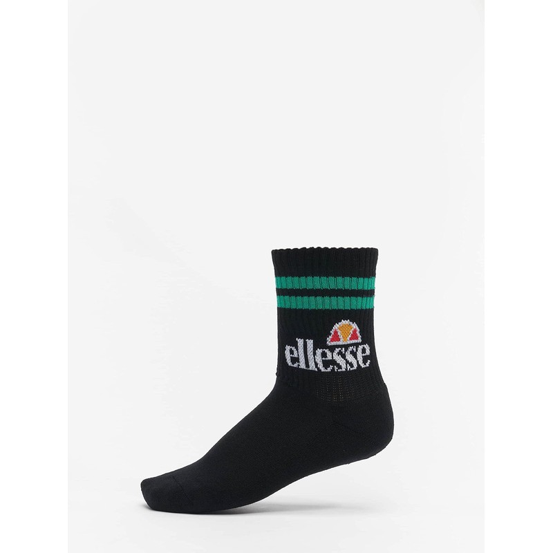 Ellesse Pullo Socks (Pack of 3), Black, Size 6-8.5