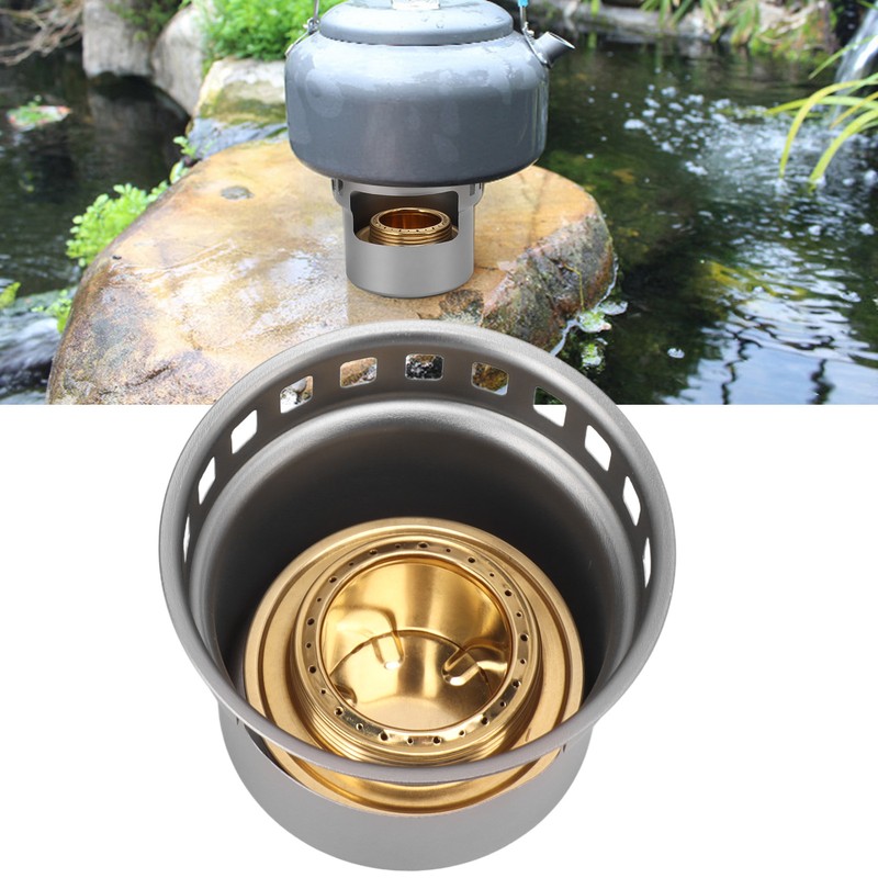 Spirit Burner Copper Windproof Portable Aluminium Alloy Alcohol Backpacking Stove