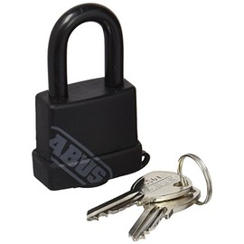 ABUS Ka Black Vinyl Coated Brass Black 35 mm with Identical Keys 35/70
