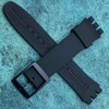 Rihahisy Silicone Rubber Watch Strap/Watch Band Replacement for Swatch (19mm,
