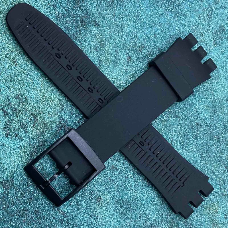 Rihahisy Silicone Rubber Watch Strap/Watch Band Replacement for Swatch (19mm,