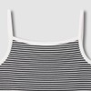 JAJU [JAJU] Women's Cotton Rib Square Neck Sleeveless T-shirt_Jet Black