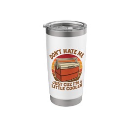 Funny Retro Beach Summer Camping Humor Weird Cruise Tee Kids Stainless Steel Insulated Tumbler