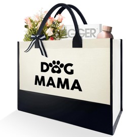 coimiao Dog Mama Tote Bag Gifts, Christmas Gifts for Dog Mom, Dog Mom Mothers Day Birthday Gifts for Women Friend Dog Lover Dog Owner, Dog Owner Gifts for Women Friend, Dog Mama