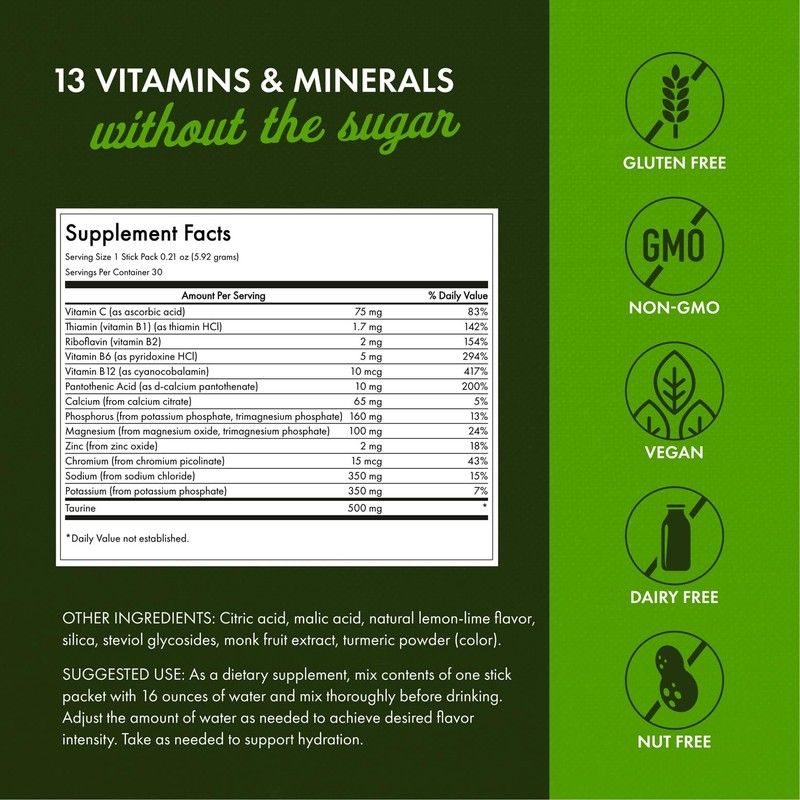 Swanson Simply Hydrate Electrolyte Powder Mix - Sugar-Free Drink Mix