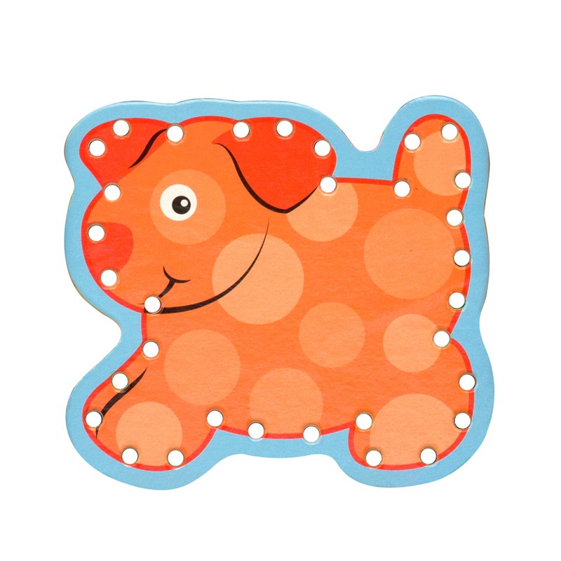 Melissa & Doug Alphabet Wooden Lacing Cards With Double-Sided Panels