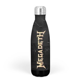 Rocksax Megadeth Classic Logo Water Drink Bottle Stainless Steel