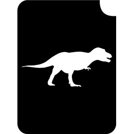 Dinosaur Body Art Glitter Makeup Tattoo Stencil- 5 Pack (T Rex)