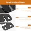 [10 Pairs Large] Interlocking Flush Mount Brackets, Stainless Steel Heavy