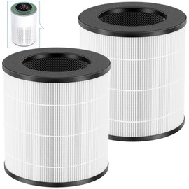 A2 Replacement Filter Compatible with AMEIFU GDAP1W and VEWIOR A2 (ClearAir-A2) Air Purifiers, 4 IN 1, H13 True HEPA filter & High efficiency activated carbon & Pre-Filter, 2 Pack