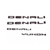GMC Black Red Door Rear Denali Yukon Emblems Letters 2021-2025