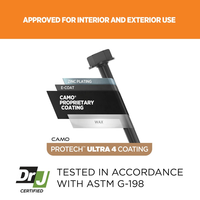 CAMO 5/16" Heavy Duty Multi-Purpose Hex Head Structural Screw -