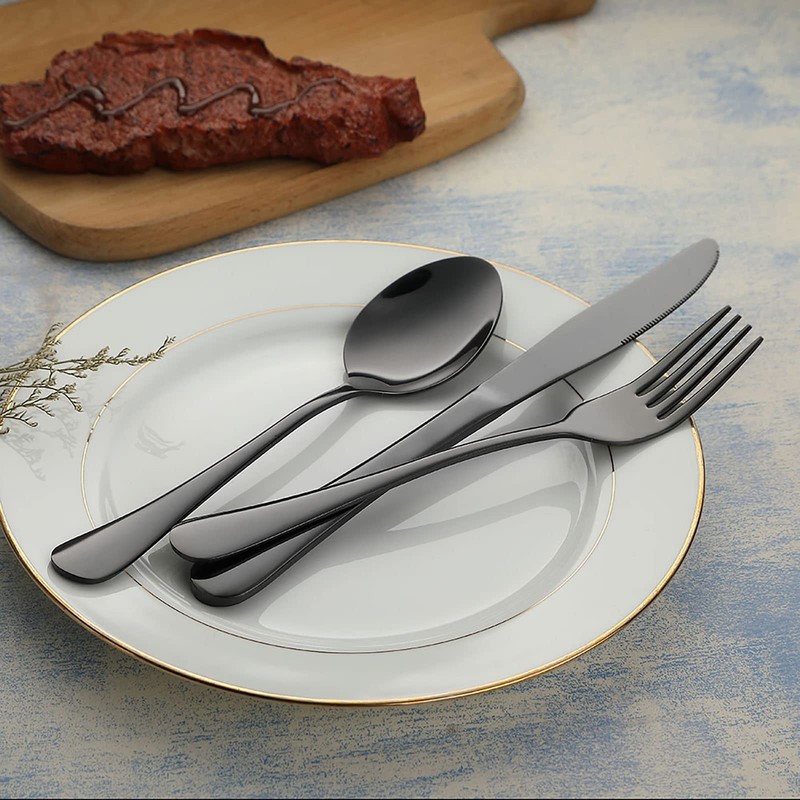 VANDBAO Portable Travel Utensils, Reusable Silverware with Case for Fixing