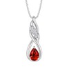 Aprila Women Infinity Necklace 925 Sterling Silver Twist Pendant with