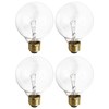 (4 Pack) G25 Incandescent Incandescent Light Bulb 2700K Soft Light,
