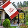 3×5 FT Canada Native Flag,Large Canadian Indigenous Feather Crest Decor,Double