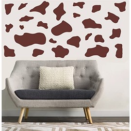 Brown Cow Print Wall Stickers Decals