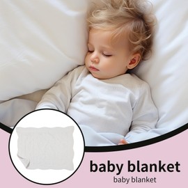 Baby Blankets for Boys, Lightweight Receiving Swaddle, Foldable Soft Stroller Mat, Portable Breathable Nursery Quilt for Outdoor Home Daycare Center Travel