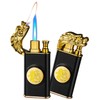 Torch Lighter, Embossed Dragon Cool Lighters - Windproof Adjustable Jet