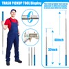 Frebuta Trash Poker Stick,48Inch Trash Picker Upper Grabber High-Duty Stainless
