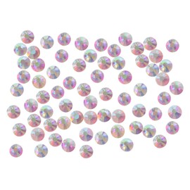 144PCS Art Nail Rhinestones non Hotfix Glue Fix Round Crystals Glass Flatback for DIY Jewelry Making with one Picking Pen (ss50 144PCS, Crystal AB)