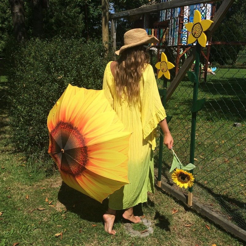 VON LILIENFELD Folding umbrella "Sunflower"