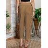 Acelitt Womens Casual Linen Pants Lightweight Drawstring Elastic Waist Fall