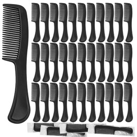 Aiofaervy 100 Pack Combs in Bulk, Individually Wrapped Disposable Combs, Bulk, Travel Comb, Black, 6Inch Long, Plastic Material, for Hotel, Shelter, Nursing Home, Charity, Church