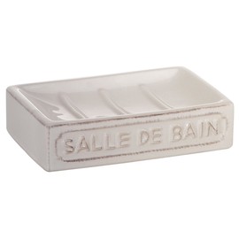 Gedy Vivienne Soap Dish, Ceramic, White, One Size