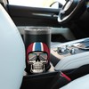 Retro Skull with Motorcycle Helmet and Sunglasses Design Stainless Steel