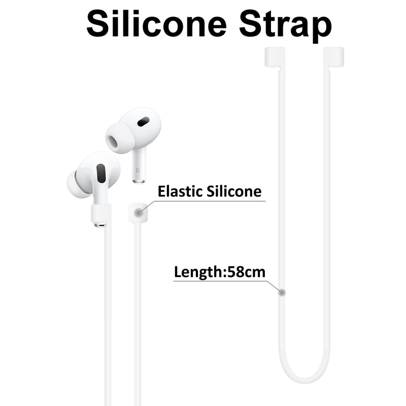 A-Focus Anti-Slip Set for AirPods Pro 2nd Silicone Adjustable Ear