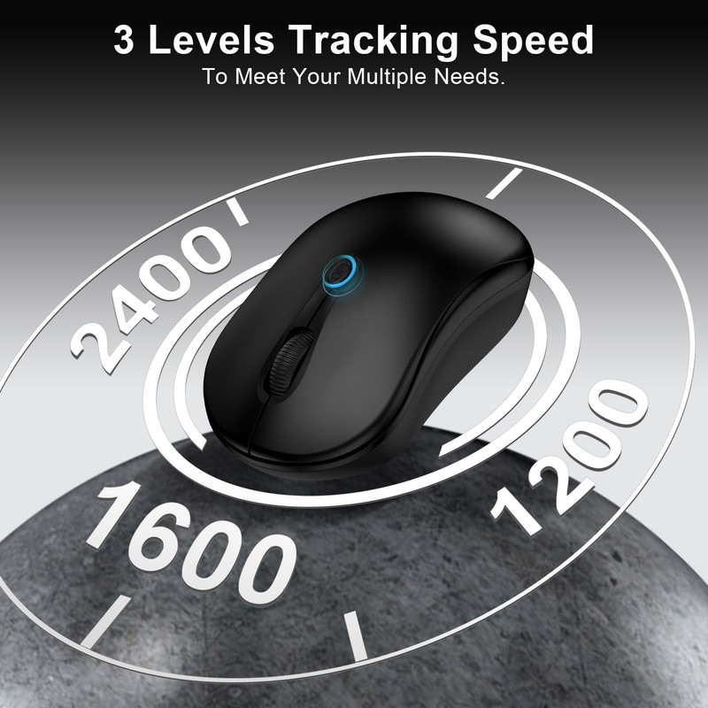 USB Wireless Mouse Computer Mouse with USB Nano Receiver for
