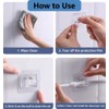 Curtain Rod Brackets for Window Curtains – Self-Adhesive Nail-Free Adjustable