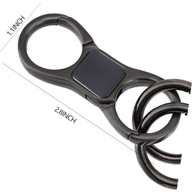 Noguez. Llavero, Llaveros para Hombre y Mujer, Keychain, Mosquetón Llavero de liberación rápida.