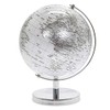 Rotating Globe Model | 1 Piece | Silver & White