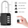 DAYGOS Combination Lock Padlock, 4 Digit Long Shackle Lock with