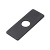 QOTSTEOS Sink Faucet Plate Stainless Steel Base Plate Rectangular Hole