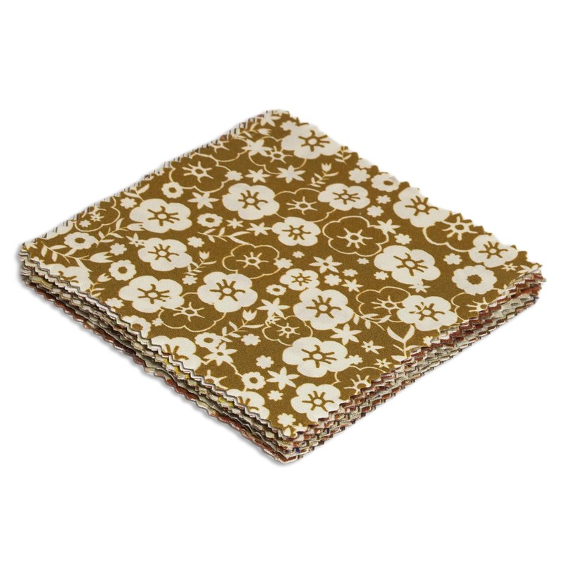 Soimoi Precut 5-inch Florals Prints Cotton Fabric Bundle Quilting Squares