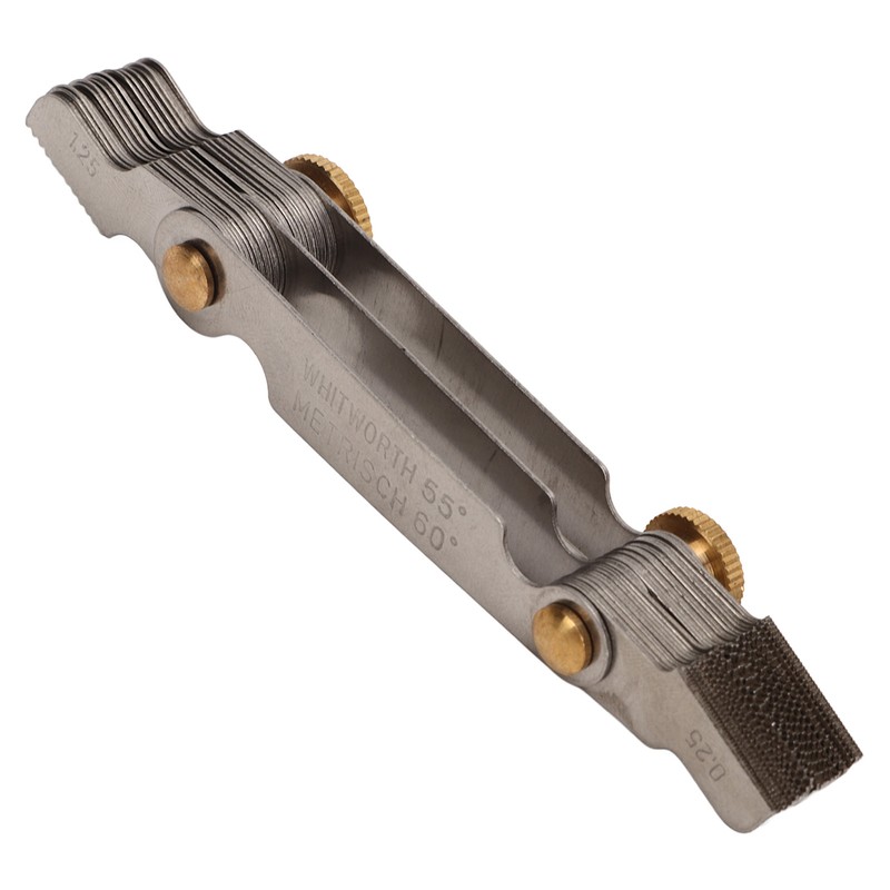 Thread Gauge 55° 60° 52 Blades Metric Imperial Stainless Steel